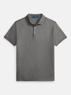 Koszulka polo Polo Ralph Lauren ciemnoszary melanż