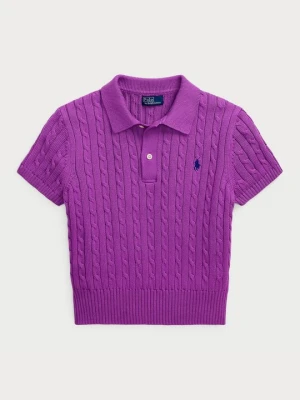Koszulka polo Polo Ralph Lauren fioletowy