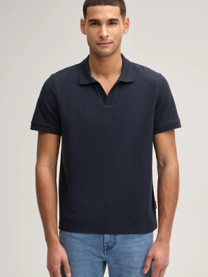 Koszulka polo Pono w kolorze granatowym z teksturą Joop
