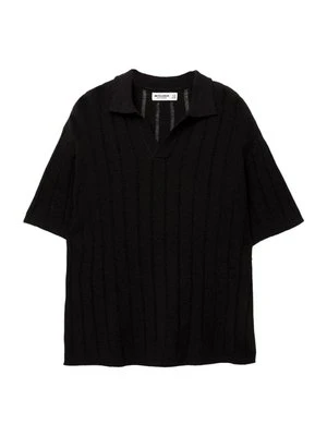 Koszulka polo PULL&BEAR czarny