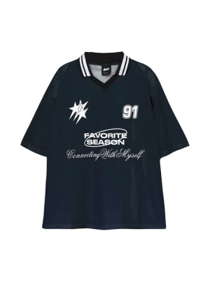 Koszulka polo PULL&BEAR granatowy