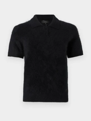 Koszulka polo rag & bone czarny