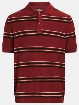 Koszulka polo Redefined Rebel bordowy