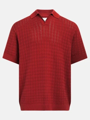 Koszulka polo Redefined Rebel bordowy
