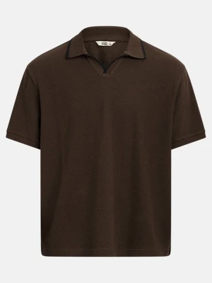 Koszulka polo Redefined Rebel brązowy