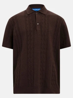Koszulka polo Redefined Rebel jasnobrązowy