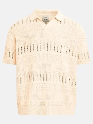 Koszulka polo Redefined Rebel mleczny