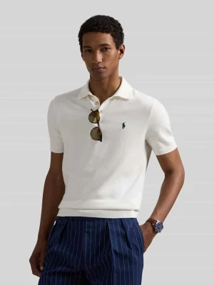 Koszulka polo Regular Fit z czystej bawełny Polo Ralph Lauren Złamany biały