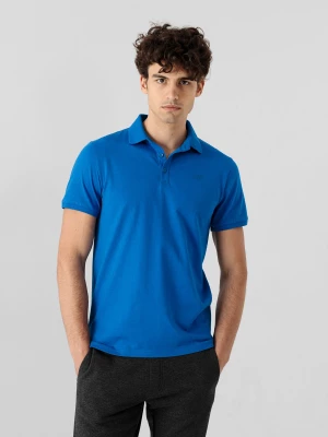 Koszulka polo regular męska - niebieska 4F