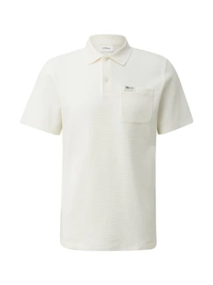Koszulka polo s.Oliver mleczny