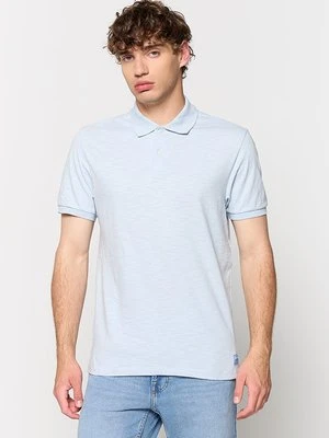 Koszulka polo Scotch & Soda jasnoniebieski