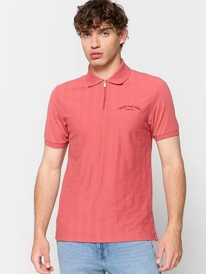 Koszulka polo Scotch & Soda koralowy