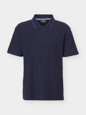 Koszulka polo Scotch & Soda granatowy
