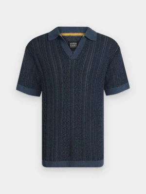 Koszulka polo Scotch & Soda niebieski