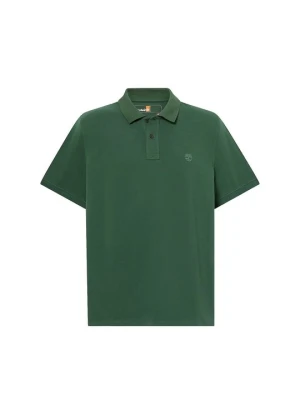 Koszulka polo Timberland ciemnozielony