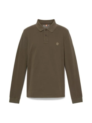 Koszulka polo Timberland ciemnozielony