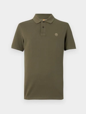 Koszulka polo Timberland oliwkowy melanż