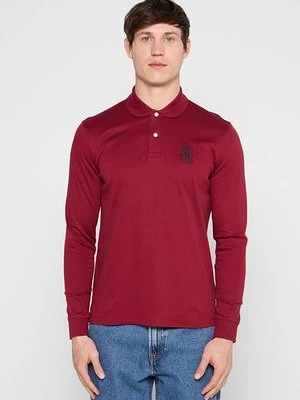 Bluzka z długim rękawem Tommy Hilfiger czerwony