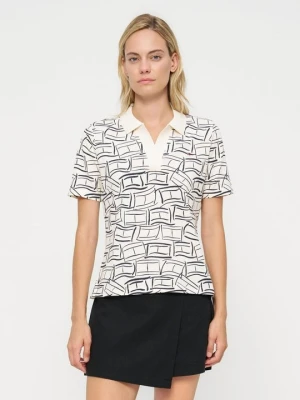 Koszulka polo Tommy Hilfiger beżowy
