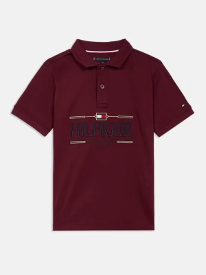 Koszulka polo Tommy Hilfiger bordowy