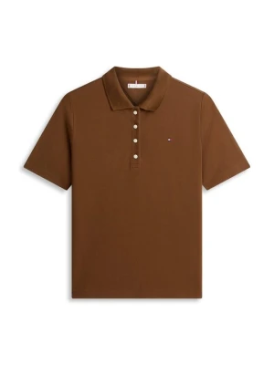 Koszulka polo Tommy Hilfiger brązowy