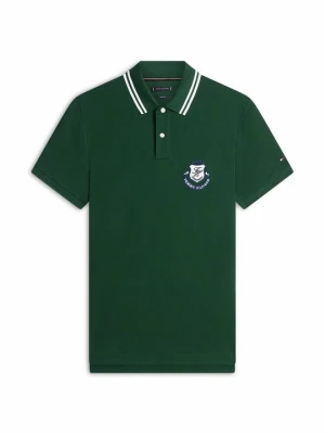 Koszulka polo Tommy Hilfiger ciemnozielony