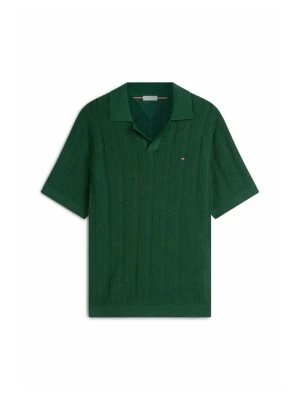 Koszulka polo Tommy Hilfiger ciemnozielony