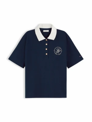 Koszulka polo Tommy Hilfiger granatowy