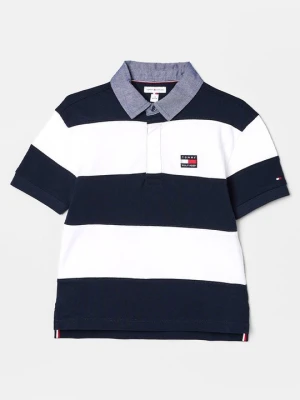 Koszulka polo Tommy Hilfiger granatowy melanż