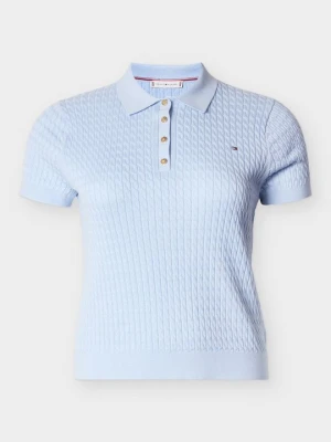 Koszulka polo Tommy Hilfiger jasnoniebieski
