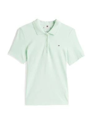 Koszulka polo Tommy Hilfiger miętowy