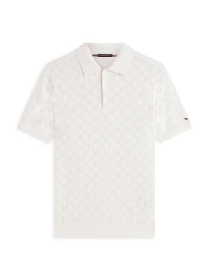 Koszulka polo Tommy Hilfiger mleczny