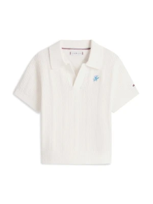 Koszulka polo Tommy Hilfiger mleczny