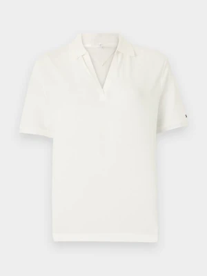 Koszulka polo Tommy Hilfiger mleczny