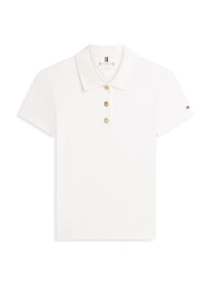 Koszulka polo Tommy Hilfiger mleczny