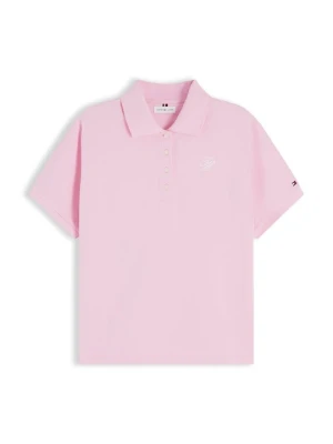 Koszulka polo Tommy Hilfiger różowy