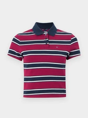 Koszulka polo Tommy Jeans czerwony