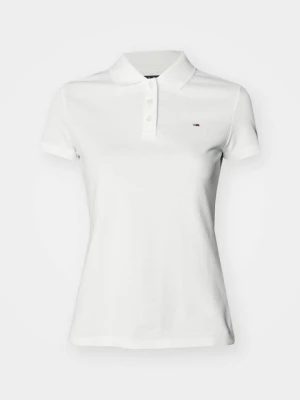 Koszulka polo Tommy Jeans mleczny
