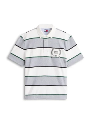 Koszulka polo Tommy Jeans szary