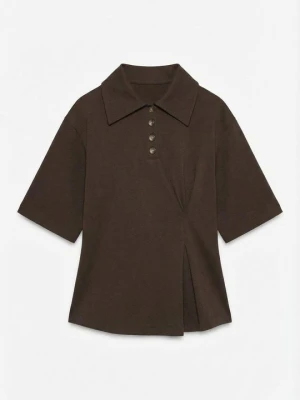 Koszulka polo Topshop brązowy