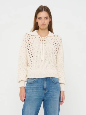 Koszulka polo TWINSET beżowy