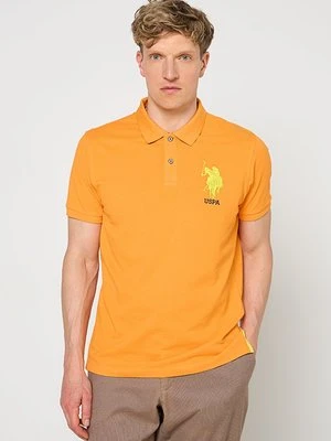 Koszulka polo U.S. POLO ASSN. pomarańczowy