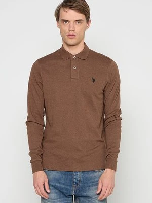 Koszulka polo U.S. POLO ASSN. brązowy