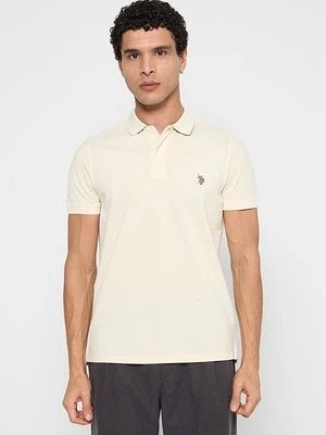 Koszulka polo U.S. POLO ASSN. jasnoniebieski melanż