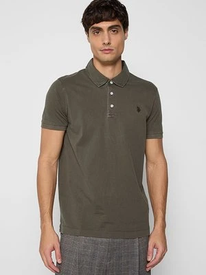 Koszulka polo U.S. POLO ASSN. oliwkowy