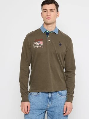 Koszulka polo U.S. POLO ASSN. oliwkowy