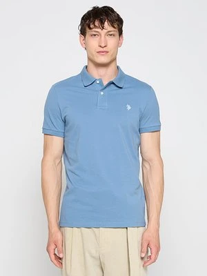 Koszulka polo U.S. POLO ASSN. jasnoniebieski melanż