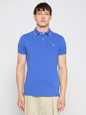 Koszulka polo U.S. POLO ASSN. błękit królewski