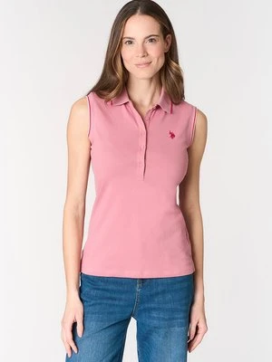 Koszulka polo U.S. POLO ASSN. jasnoróżowy