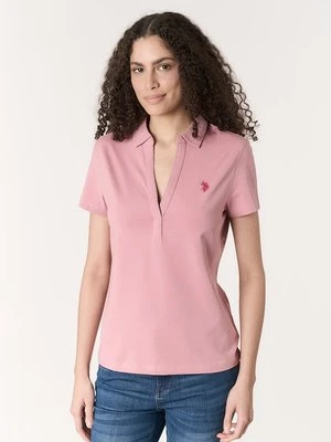 Koszulka polo U.S. POLO ASSN. jasnoróżowy
